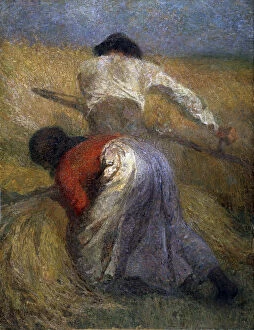 Adolphe Collection: The Harvest, 19th century. Artist: Adolphe Monticelli