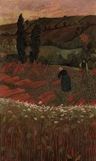 S And Xe9 Collection: The Harvest of Buckwheat, 1899. Creator: Paul Serusier