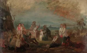 Robert Wilhelm Ekman Prints: Harvest festival, sketch. Creator: Robert Wilhelm Ekman