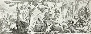 Vien Joseph Marie I Prints: Harvest of Grapes, plate two of four from Le Travaux de la Vendange