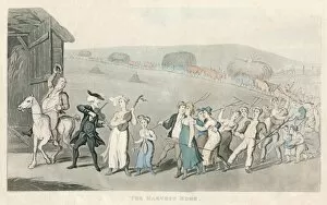 Doctor Syntax Gallery: The Harvest Home, 1820. Artist: Thomas Rowlandson