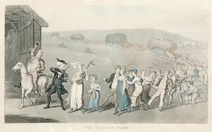 Joyful Collection: The Harvest Home, 1820. Artist: Thomas Rowlandson
