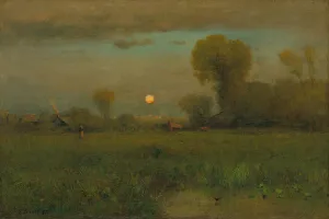 Inness George Prints: Harvest Moon, 1891. Creator: George Inness