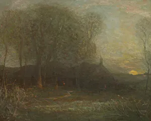 Moonrise Prints: The Harvest Moon, ca. 1908. Creator: Charles Melville Dewey