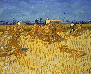 Haymaking Prints: Harvest in Provence, 1888. Creator: Gogh, Vincent, van (1853-1890)