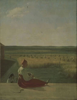 Alexei Gavrilovich 1780 1847 Gallery: Harvest Time, Summer. Artist: Venetsianov, Alexei Gavrilovich (1780-1847)