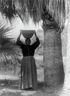 Carrying On Head Collection: The harvester-Cahuilla, 1905, c1924. Creator: Edward Sheriff Curtis