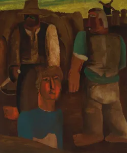 Permeke Constant Prints: Harvesters, 1930. Creator: Constant Permeke