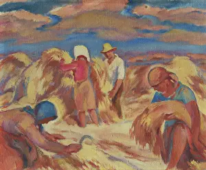 Harvesting, 1940-1945. Creator: Alois Holub