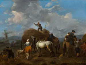 Haycart Prints: Harvesting the Hay. Creator: Johannes Lingelbach