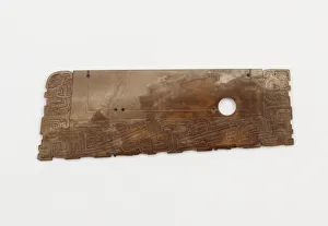 Ceremonial Object Prints: Harvesting knife (hu) with dragons, Eastern Zhou dynasty, 5th-4th century BCE