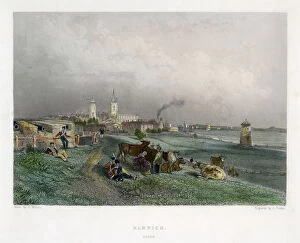 Harwich, Essex, 19th century.Artist: E Finden