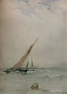 Albert Ernest Markes Gallery: Harwich, North Sea Trawlers, c1900. Artist: Albert Ernest Markes