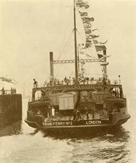Shipping Line Gallery: The Harwich-Zeebrugge Train Ferry, c1930. Creator: Unknown