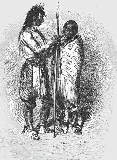 Amerindian Gallery: Hashquahts; In pawn in an Indian village, 1875. Creator: Unknown