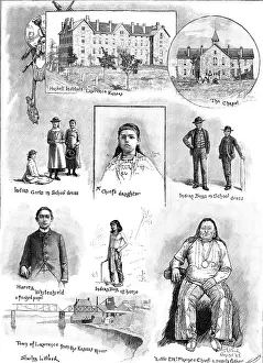 P Naumann Prints: The Haskell Institute, a training college for Indians