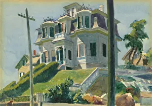 Ashcan School Prints: Haskell's House, 1924. Creator: Edward Hopper