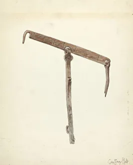 Holt Geoffrey Prints: Hasp, 1935 / 1942. Creator: Geoffrey Holt