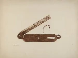 Albert Rudin Gallery: Hasp from Door of 'Kennedy Farm', 1935 / 1942. Creator: Albert Rudin
