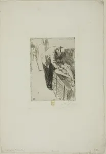 Sculpting Prints: Per Hasselberg, 1891. Creator: Anders Leonard Zorn