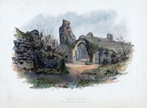 Poulton And Co Prints: Hastings Castle, Sussex, 1895. Artist: C Wilkinson