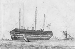 The Hastings. Seventy Four, 1829. Creator: Edward William Cooke