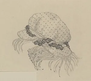 Womans Prints: Hat, 1935/1942. Creator: Unknown