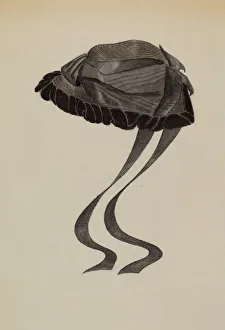 Marie Mitchell Prints: Hat, c. 1936. Creator: Marie Mitchell
