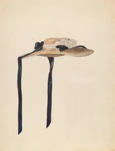 Hofmann Melita Prints: Hat, c. 1936. Creator: Melita Hofmann