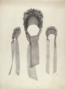 Head Covering Prints: Hat, c. 1937. Creator: Lucien Verbeke