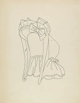 Lawson Irene Prints: Hat, c. 1939. Creator: Irene Lawson