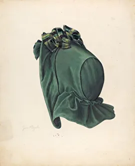 Millinery Prints: Hat, c. 1939. Creator: Jean Peszel