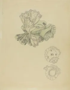 Womans Prints: Hat, c. 1940. Creator: Hedwig Emanuel