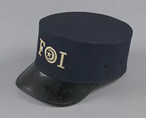 Black History Collection: Hat from Fruit of Islam uniform, 1950-1959. Creator: Unknown