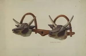 Hat Rack (Shaped Like Ox Yoke), c. 1939. Creator: Charlotte Angus