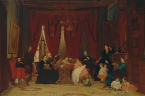 Hatch Prints: The Hatch Family, 1870-71. Creator: Eastman Johnson