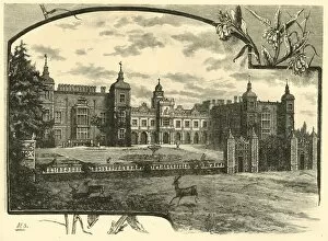 James I Gallery: Front of Hatfield House, 1898. Creator: Unknown