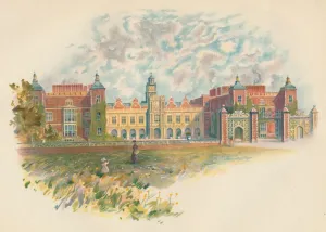 Hatfield House, Hertfordshire - South Front, c1890. Artist: Charles Wilkinson Hatfield House, Hertfordshire - South Front, c1890. Artist: Charles Wilkinson
