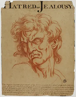 Emotion Prints: Hatred or Jealousy, after 1698. Creator: Eduardus Jacobus