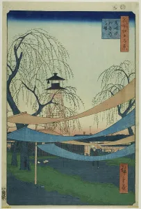 Training Ground Prints: The Hatsune Riding Grounds at Bakuro-cho (Bakuro-cho Hatsune no Baba)