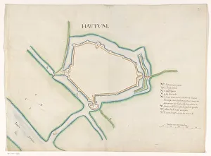 Measurements Prints: Hattem fortress map, c.1650-c.1799. Creator: Anon