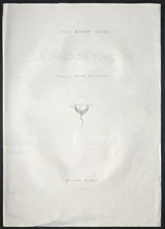 Late 19th Century Prints: The Haunted House: Title Plate, 1896