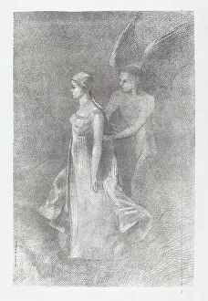 Supernatural Prints: The Haunting (Hantise), 1893. Creator: Odilon Redon