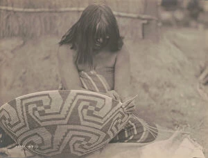 Basket Collection: Havachach weaving (Maricopa Tribe, Arizona), 1907 Creator: Edward Sheriff Curtis