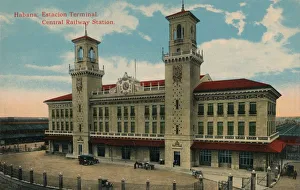 Train Station Prints: Havana Central Railway Station, Cuba, c1912