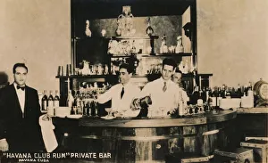 Service Industry Prints: Havana Club Rum, Private Bar, Havana, Cuba, c1900s