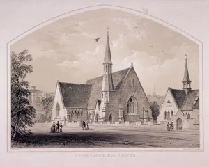 Bedford Prints: Haverstock Hill Chapel, Hampstead, London, c1850. Artist: F Bedford