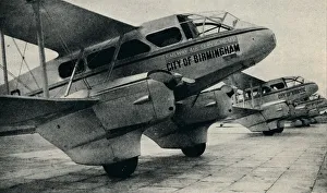 De Havilland DH89 aircraft used on some of the Railway Air Service routes, c1934 (c1937)