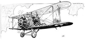 Images Dated 15th May 2008: The Hawker Danecock aeroplane, c1920s. Artist: James Hay Stevens