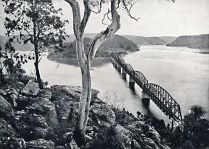 Tidal Prints: The Hawkesbury River and Bridge, c1900. Creator: Unknown